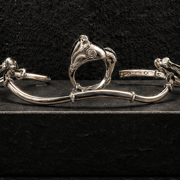 Handcrafted Luj bangle. Details and price on enquiry.